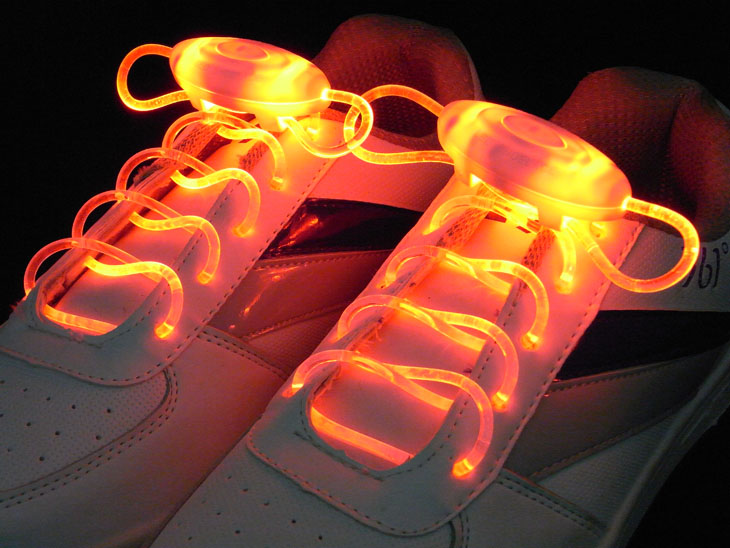 LED Shoelaces Orange 